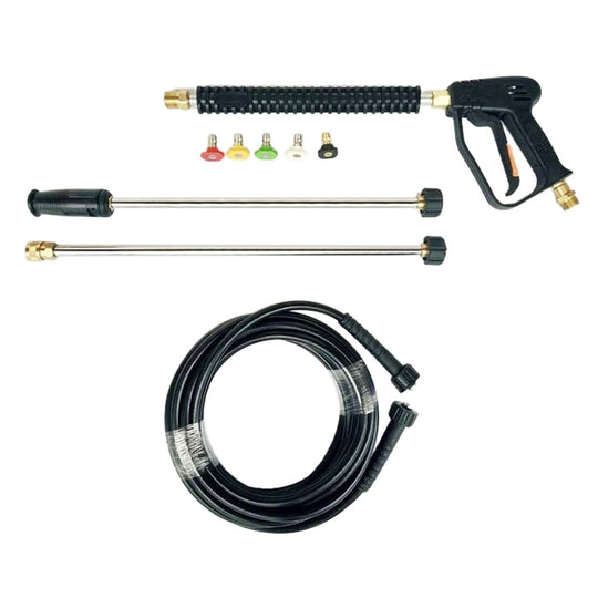 Pistolet de pulvérisation haute pression pour laveuse à eau de voiture 3000 PSI avec 2 baguettes d'extension et 5 buses