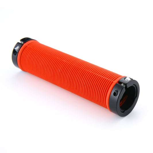 1 Pair AG15 Bicycle MTB Bike Lock-on Rubber Handlebar Grips(Red) by buy2fix