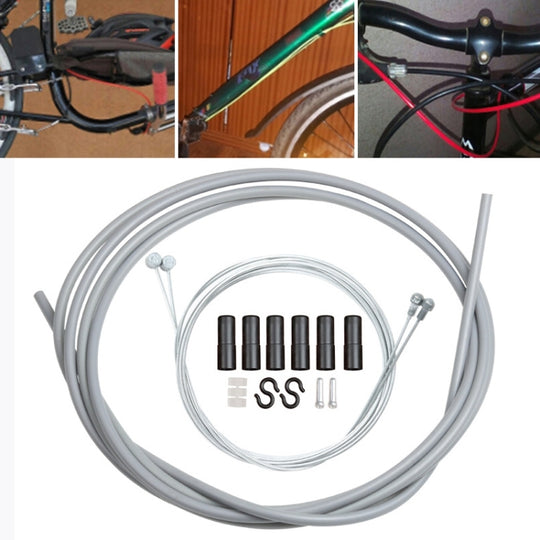 Universal Bicycle Brake Cable Tube Set(Grey)