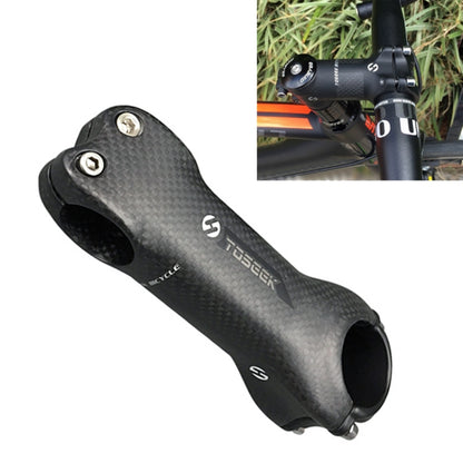 TOSEEK All Carbon Fiber 3KUD Texture Road Mountain Bike Ultra-light Handlebar Stem Riser Faucet, Size: 6 Degree, 130mm (Matte) - Outdoor & Sports by Xiaomi | Online Shopping UK | buy2fix