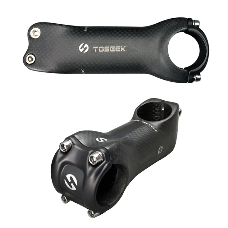 TOSEEK All Carbon Fiber 3KUD Texture Road Mountain Bike Ultra-light Handlebar Stem Riser Faucet, Size: 6 Degree, 80mm (Matte) - Outdoor & Sports by TOSEEK | Online Shopping UK | buy2fix