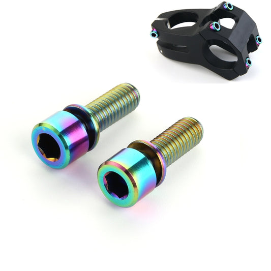 2 PCS Bicycle Accessories Titanium Bottle Cage Screw M5 15mm(Colour) -  by buy2fix | Online Shopping UK | buy2fix