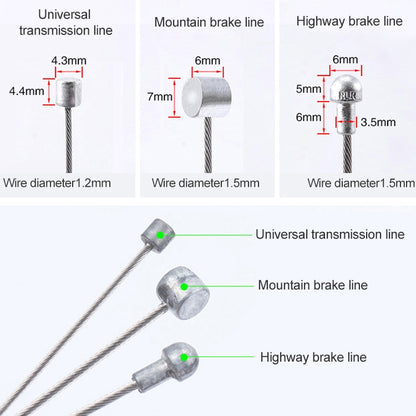 7 in 1 Universal PVC Bicycle Variable Speed Cable Tube Set(Black) - Outdoor & Sports by buy2fix | Online Shopping UK | buy2fix