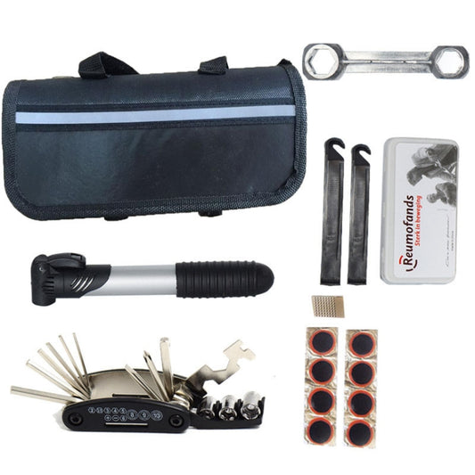 Bicycle Repair Tools Bike Tire Kit Bicycle Pump Puncture Repair Tool Bag by buy2fix