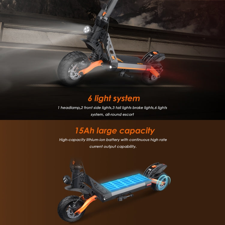 [EU Warehouse] Kukirin G2 Pro 600W Three-speed Folding Electric Offroad Scooter with 9 inch Tires & LCD Display(Black) - Electric Scooters by Kukirin | Online Shopping UK | buy2fix