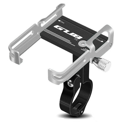 GUB P10 Aluminum Bike Phone Holder(Black Silver) - Holders by GUB | Online Shopping UK | buy2fix