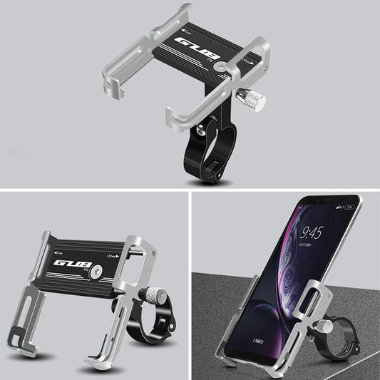 GUB P10 Aluminum Bike Phone Holder(Black Silver) by GUB