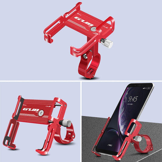 GUB P10 Aluminum Bike Phone Holder(Red) by GUB
