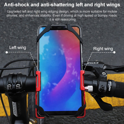 GUB P10 Aluminum Bike Phone Holder(Black Silver) - Holders by GUB | Online Shopping UK | buy2fix