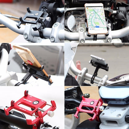 GUB Plus 6 Aluminum Alloy MTB Bike Bicycle Phone Holder(Silver) - Holders by GUB | Online Shopping UK | buy2fix