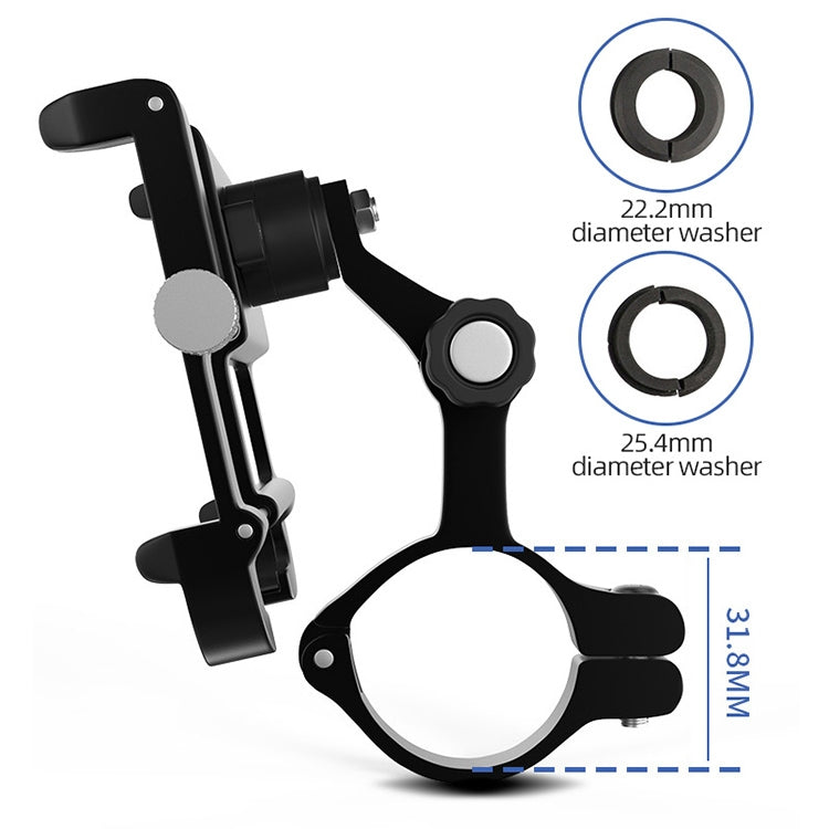 GUB Plus 11 Rotatable Bicycle Phone Holder(Black) - Holders by GUB | Online Shopping UK | buy2fix