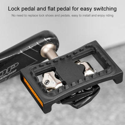 PROMEND PD-M04 1 Pair Mountain Bicycle Lock Pedal Turn Flat Pedal Buckle - Pedals by PROMEND | Online Shopping UK | buy2fix