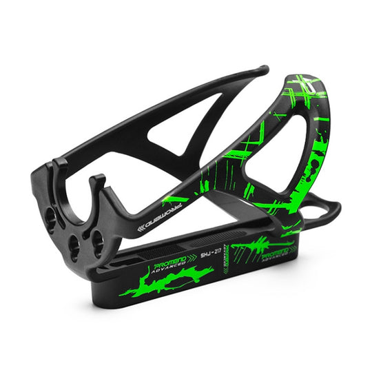 PROMEND SHJ-25217 Bicycle Water Bottle Holder Built-in Tire Levers (Black+green)