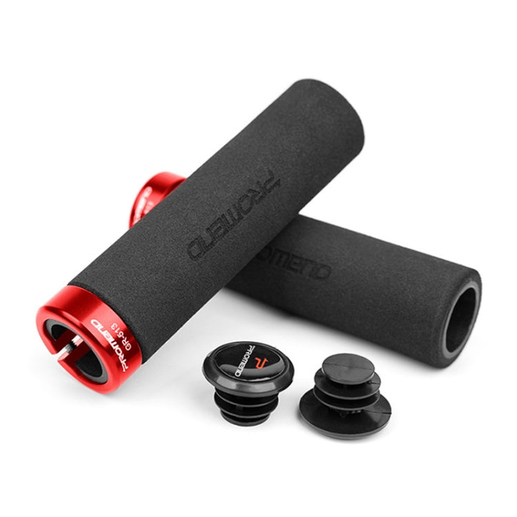 PROMEND GR-513 1 Pair Bicycle Antiskid Sweat-absorbing Sponge Grips Cover (Black Red) - Outdoor & Sports by PROMEND | Online Shopping UK | buy2fix