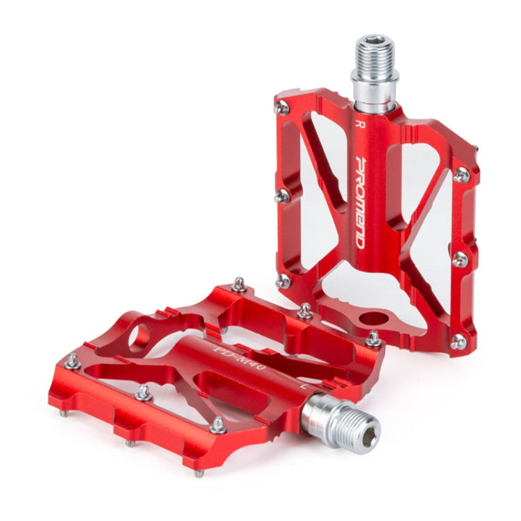 PROMEND PD-M40 1 Pair Mountain Bicycle Aluminum Alloy Bearing Pedals (Red) - Outdoor & Sports by PROMEND | Online Shopping UK | buy2fix