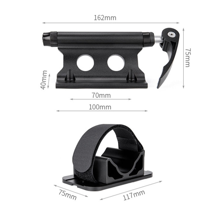 3 in 1 Car Top Fixed Bicycle Front Fork Fixed Clip Rack Set - Retaining Clips by buy2fix | Online Shopping UK | buy2fix