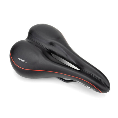 PROMEND SD-565 Hollow Breathable Silicone Bicycle Saddle (Black Red) - Outdoor & Sports by PROMEND | Online Shopping UK | buy2fix