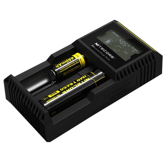 Nitecore D2 Intelligent Digi Smart Charger with LED Indicator for 14500, 16340 (RCR123), 18650, 22650, 26650, Ni-MH and Ni-Cd (AA, AAA) Battery by buy2fix