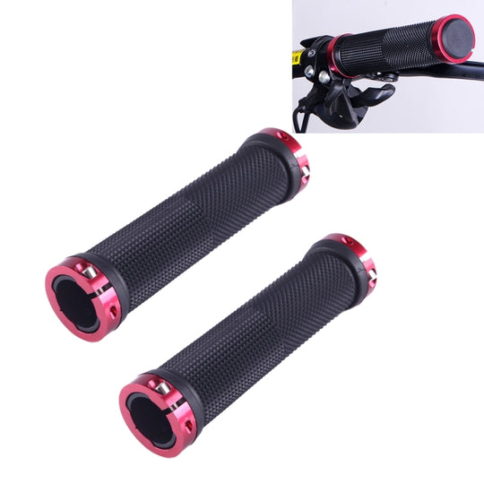 OQSPORT 2 PCS Fahrrad-Handgriffe Bilateral Lock Straight Barrel MTB Fahrrad Anti-Rutsch-Lenkergriffe