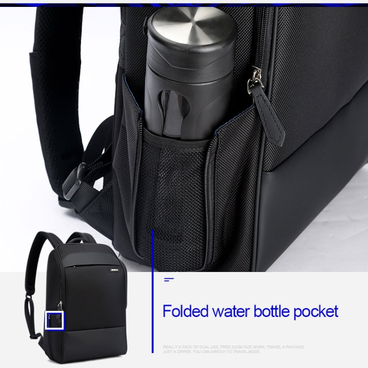 Bopai 751-006881 Business Anti-theft Waterproof Large Capacity Double Shoulder Bag,with USB Charging Port, Size: 30x14x44cm(Black) -  by Bopai | Online Shopping UK | buy2fix