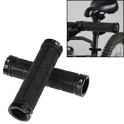 BaseCamp BC-607 1 Pair Bicycle MTB Bike Lock-on Rubber Handlebar Grips (Black) - Outdoor & Sports by buy2fix | Online Shopping UK | buy2fix