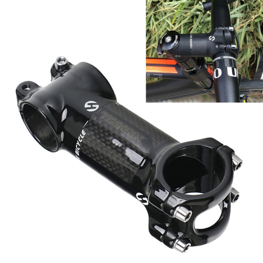 TOSEEK Road Mountain Bike Ultra-light Handlebar Stem Riser Faucet, Size: 6 Degree, 110mm (Gloss)