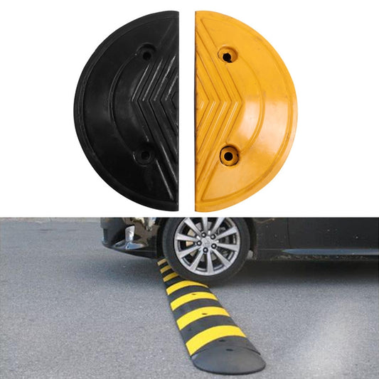 Pair Of Special Round Heads For Rubber Speed Bumps, Diameter: 50cm - Speed Bumps by buy2fix | Online Shopping UK | buy2fix