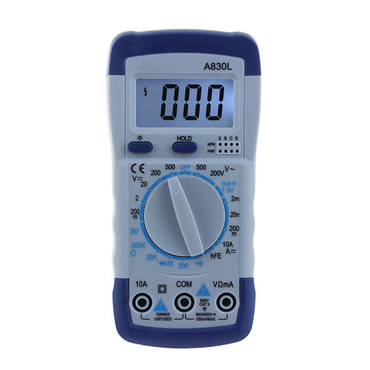 ANENG A830L Handheld Multimeter Household Electrical Instrument (Blue White) by ANENG