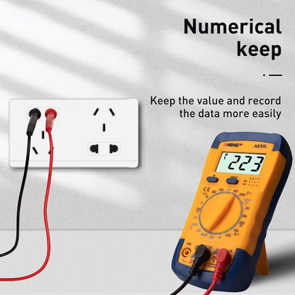 ANENG A830L Handheld Multimeter Household Electrical Instrument(White Grey) - Consumer Electronics by ANENG | Online Shopping UK | buy2fix