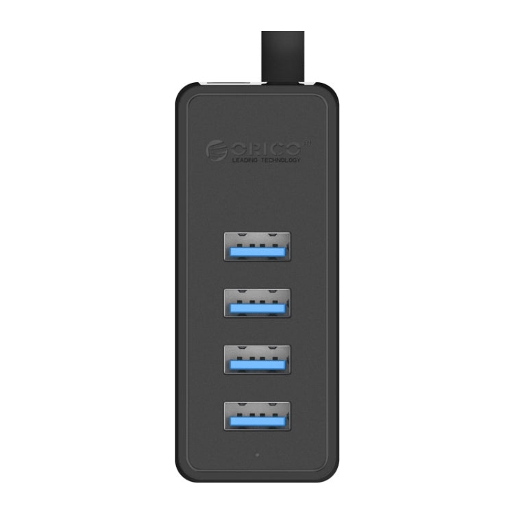 ORICO W5P-U3-100 4-Port USB 3.0 Desktop HUB with 100cm Micro USB Cable Power Supply(Black) - USB 3.0 HUB by ORICO | Online Shopping UK | buy2fix