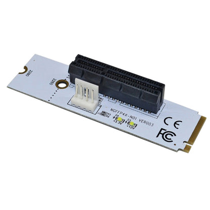 NGFF M.2 Key M to PCI-E 1X / 4X / 8X / 16X Graphics Card Mining Slot Adapter Riser Converter Card with LED -  by buy2fix | Online Shopping UK | buy2fix