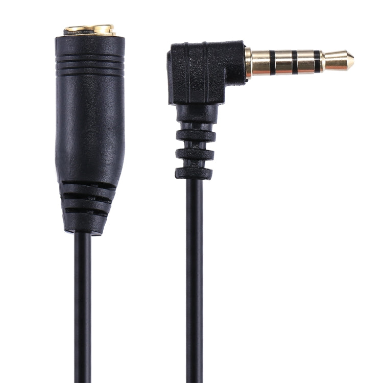 20cm 3.5mm Jack Audio Male to Female Headset Microphone Extension Cable(Black) - Camera Accessories by buy2fix | Online Shopping UK | buy2fix