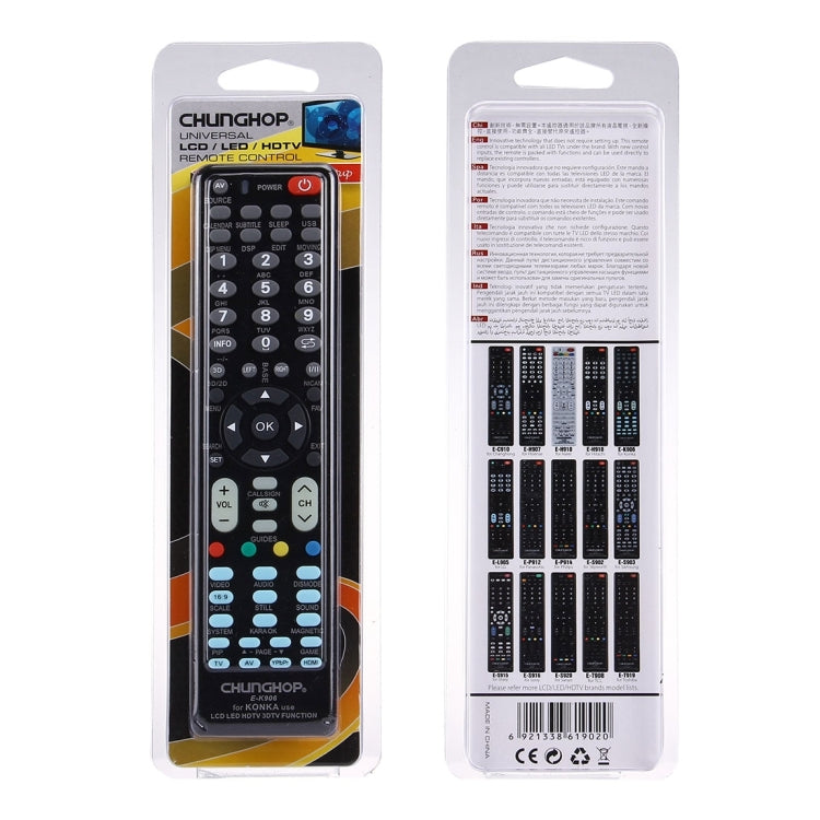 CHUNGHOP E-K906 Universal Remote Controller for KONKA LED TV / LCD TV / HDTV / 3DTV - Consumer Electronics by CHUNGHOP | Online Shopping UK | buy2fix