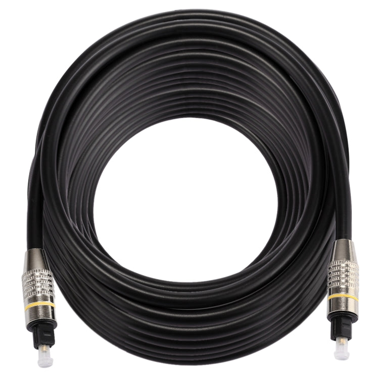 20m OD6.0mm Nickel Plated Metal Head Toslink Male to Male Digital Optical Audio Cable - Audio Optical Cables by buy2fix | Online Shopping UK | buy2fix