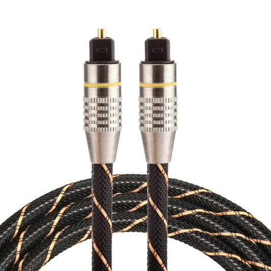 1m OD6.0mm Gold Plated Metal Head Woven Net Line Toslink Male to Male Digital Optical Audio Cable - Audio Optical Cables by buy2fix | Online Shopping UK | buy2fix