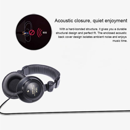 ISK HP-960B Noise Isolating Monitor Headphones Dynamic Stereo K Song Wired Headset - Computer & Networking by buy2fix | Online Shopping UK | buy2fix