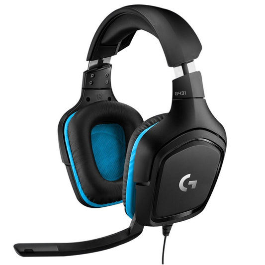 Logitech G431 Dolby 7.1 Surround Sound Stereo Folding Noise Reduction Competition Gaming Headset by Logitech
