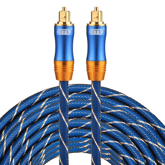 EMK LSYJ-A 20m OD6.0mm Gold Plated Metal Head Toslink Male to Male Digital Optical Audio Cable