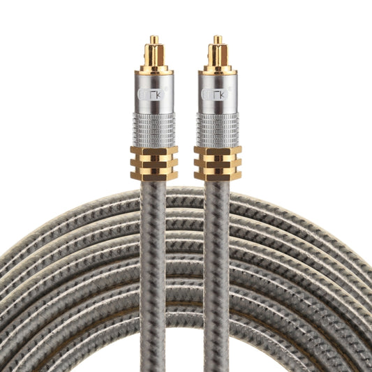 EMK YL-A 3m OD8.0mm Gold Plated Metal Head Toslink Male to Male Digital Optical Audio Cable -  by EMK | Online Shopping UK | buy2fix