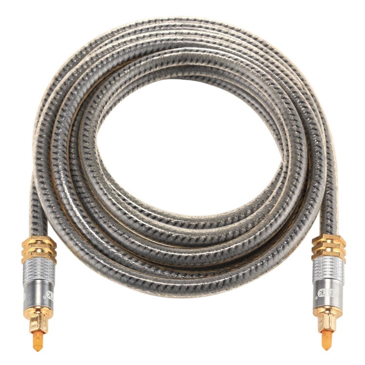 EMK YL-A 3m OD8.0mm Gold Plated Metal Head Toslink Male to Male Digital Optical Audio Cable - Audio Optical Cables by EMK | Online Shopping UK | buy2fix