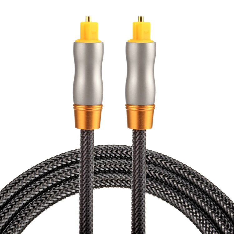 1m OD6.0mm Gold Plated Metal Head Woven Line Toslink Male to Male Digital Optical Audio Cable - Audio Optical Cables by buy2fix | Online Shopping UK | buy2fix