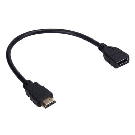 30cm High Speed HDMI 19 Pin Male to HDMI 19 Pin Female Adapter Cable by buy2fix