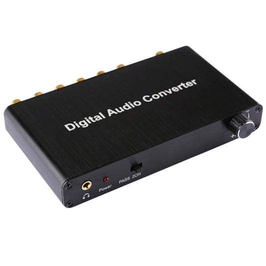 2CH Digital Audio Decoder Converter with Optical Toslink SPDIF Coaxial for Home Theater / PS4 / PS3 / XBOX360, Support Volume Control, AC-3, DTS by buy2fix