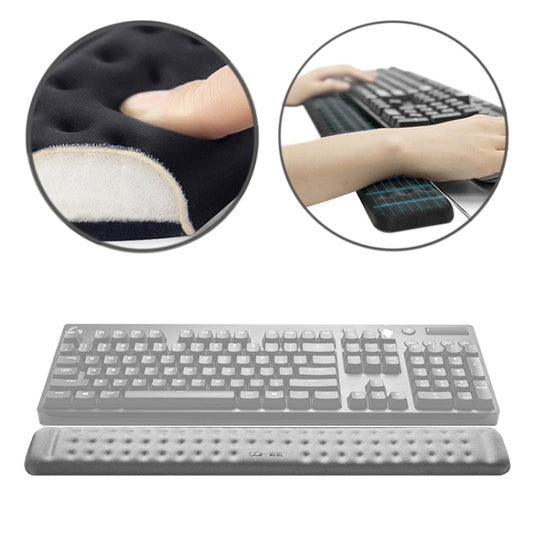 Mechanical Keyboard Wrist Rest Memory Foam Mouse Pad, Size : L (Grey) by buy2fix