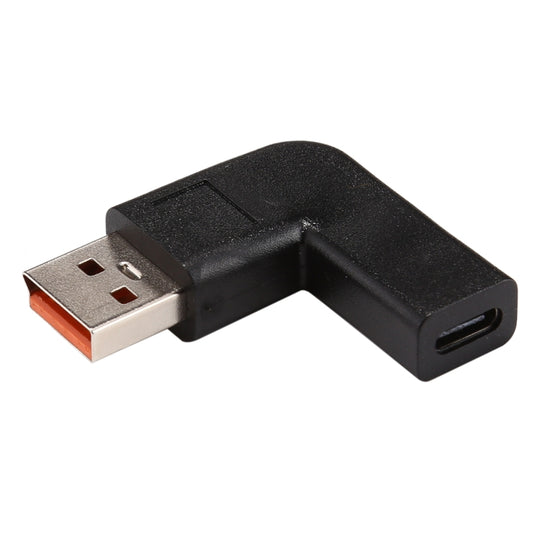 USB-C / Type-C Buchse auf Yoga 3 Stecker 90 Grad abgewinkelter Netzteilanschluss für Lenovo