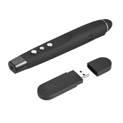 2.4GHz Wireless Laser PowerPoint Page Turning Pen Multimedia Wireless Presentation Projection Pen with USB Receiver, Remote Control Distance: 30m -  by buy2fix | Online Shopping UK | buy2fix