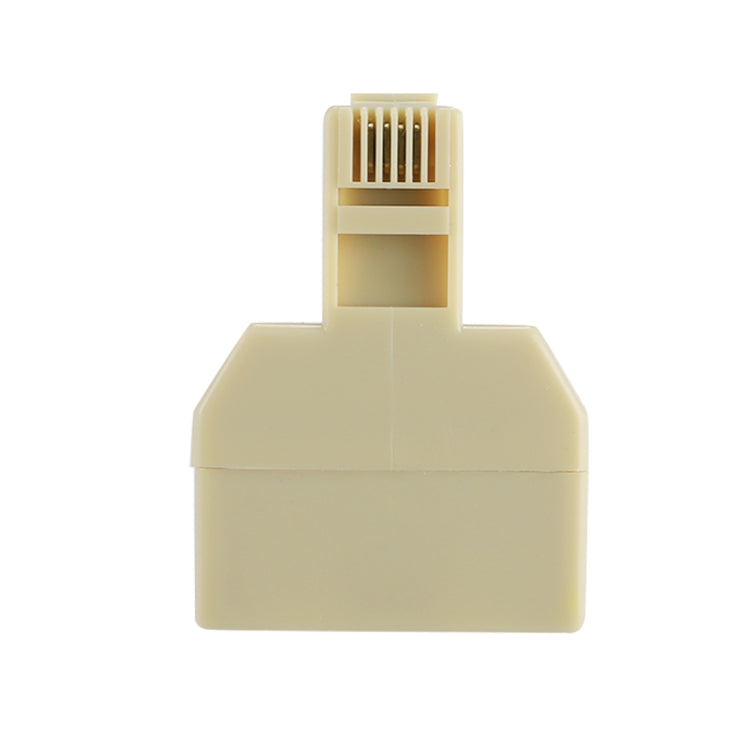 RJ11 Dual Ports Desktop Telephone Extension Cable Extender Connector Adapter by buy2fix