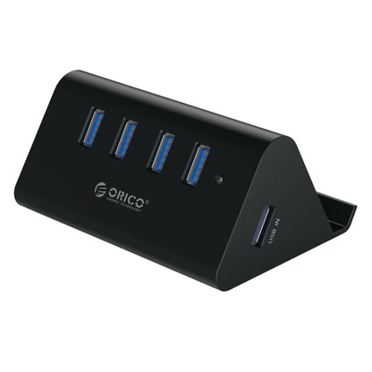 ORICO SHC-U3 ABS Material Desktop 4 Ports USB 3.0 HUB with Phone / Tablet Holder & 1m USB Cable & LED Indicator - Computer & Networking by ORICO | Online Shopping UK | buy2fix