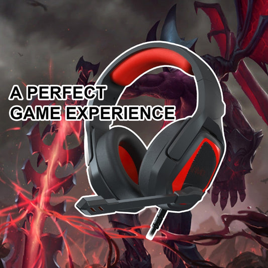 SADES MH602 3.5mm Plug Wire-controlled E-sports Gaming Headset with Retractable Microphone, Cable Length: 2.2m(Black Red) by SADES