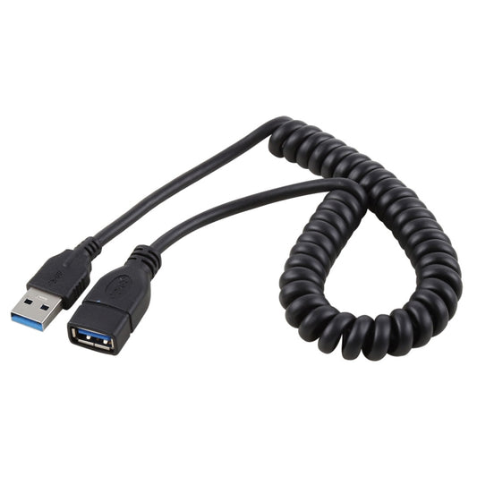 1.5m High Speed USB 3.0 Male to Female Retractable Spring Extension Cable by buy2fix
